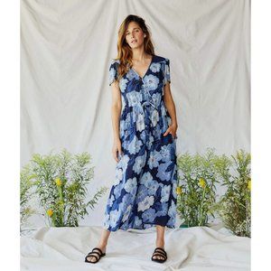 SALE! 🆕Christy Dawn The Dawn Dress In Hibiscus Blues Floral Current Size L NWT